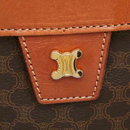 Celine Macadam Vanity Shoulder Bag 2-Way Brown Leather — view 7