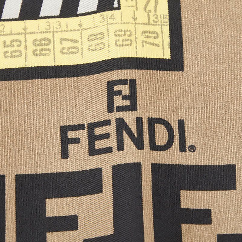 Fendi Zucca Torso Motif Scarf Multicolor Silk — view 3