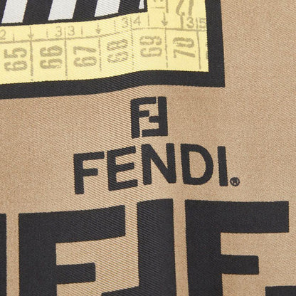 Fendi Zucca Torso Motif Scarf Multicolor Silk — view 3