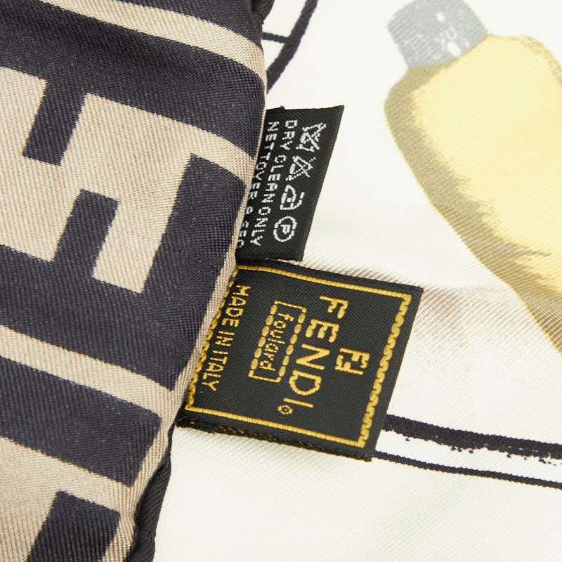 Fendi Zucca Torso Motif Scarf Multicolor Silk — view 5
