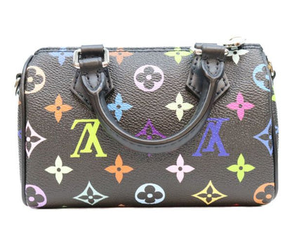 Louis Vuitton Takashi Murakami Multicolor Noir Nano Speedy Handbag — view 3