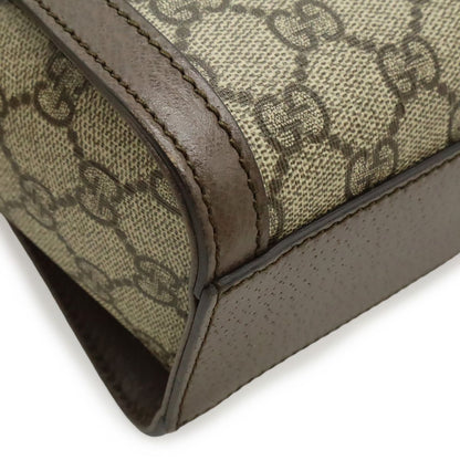 Gucci Ophidia GG Supreme Small Tote 2-Way Shoulder Bag Leather Beige Mocha Brown — view 3