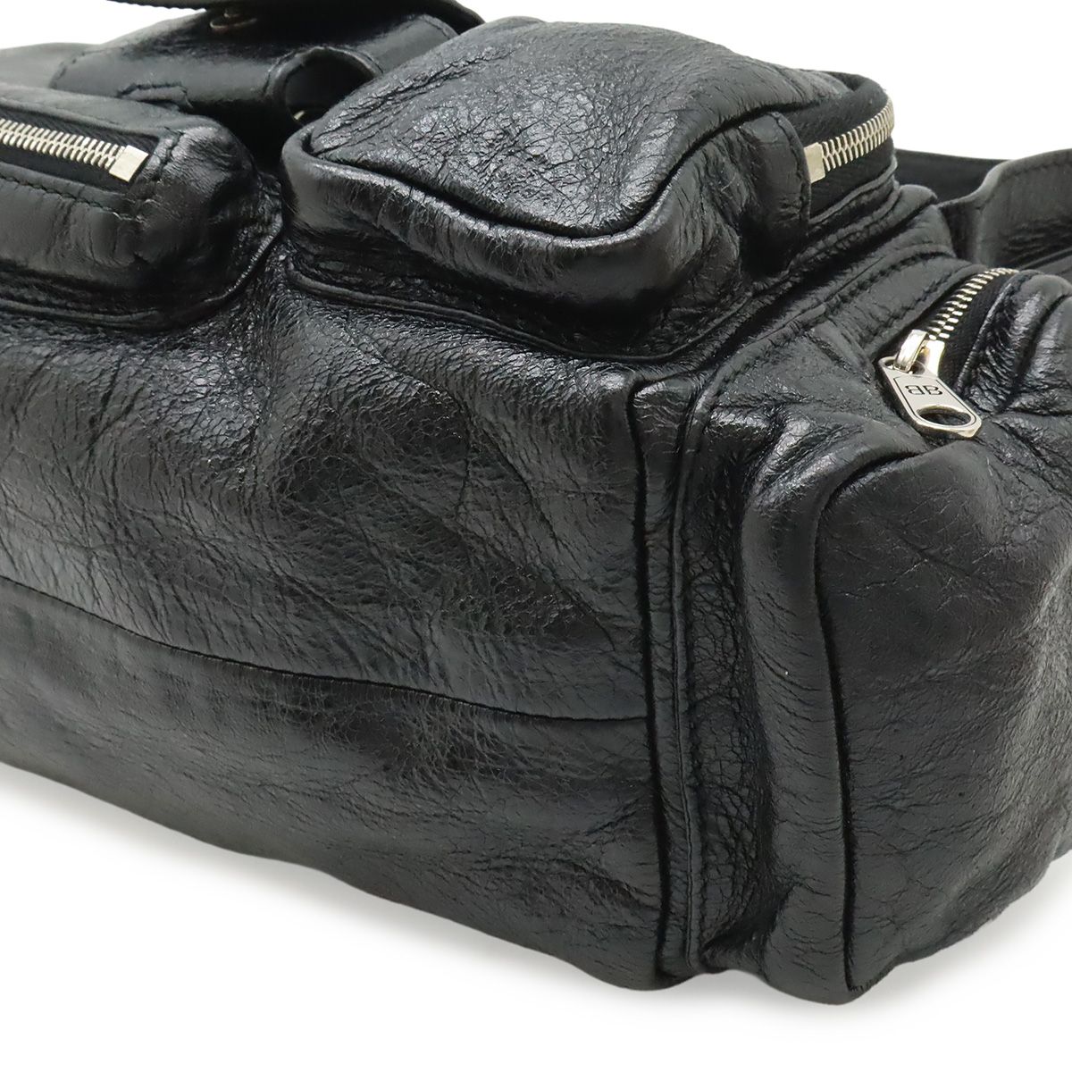 Balenciaga Super Business XS Shoulder Bag Leather Black — view 3
