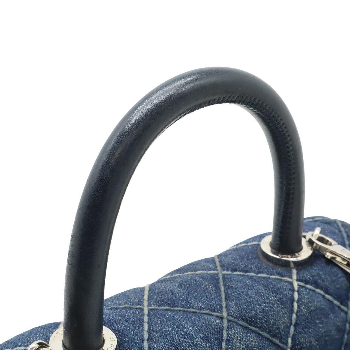 Chanel Wild Stitch Top Handle Flap Bag Coco XS Handbag 2-Way Chain Shoulder Bag — view 5