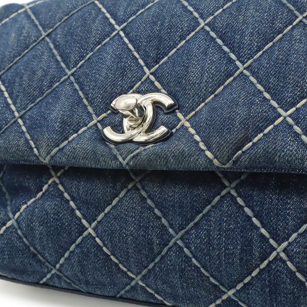 Chanel Wild Stitch Top Handle Flap Bag Coco XS Handbag 2-Way Chain Shoulder Bag — view 7