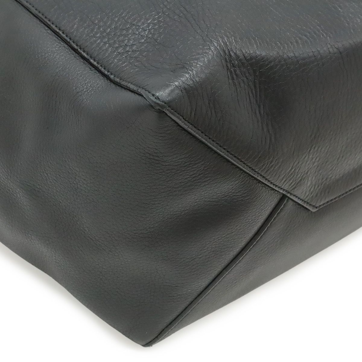 Celine Cabas Phantom Small Tote Bag Shoulder Semi Leather Black — view 3