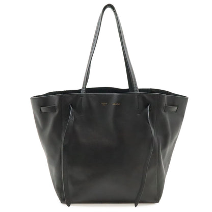 Celine Cabas Phantom Small Tote Bag Shoulder Semi Leather Black