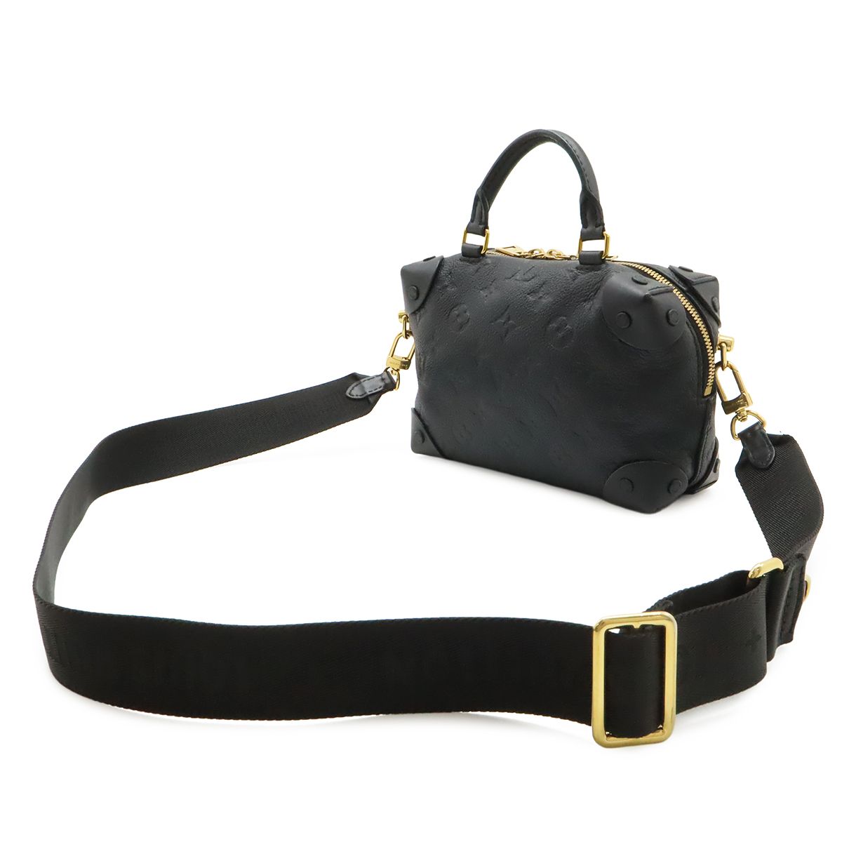 Louis Vuitton Monogram Empreinte Petite Malle Souple 2-Way Shoulder Bag Noir — view 2