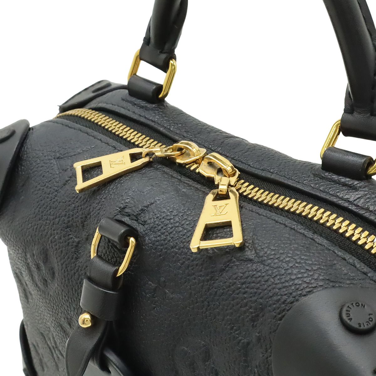 Louis Vuitton Monogram Empreinte Petite Malle Souple 2-Way Shoulder Bag Noir — view 5