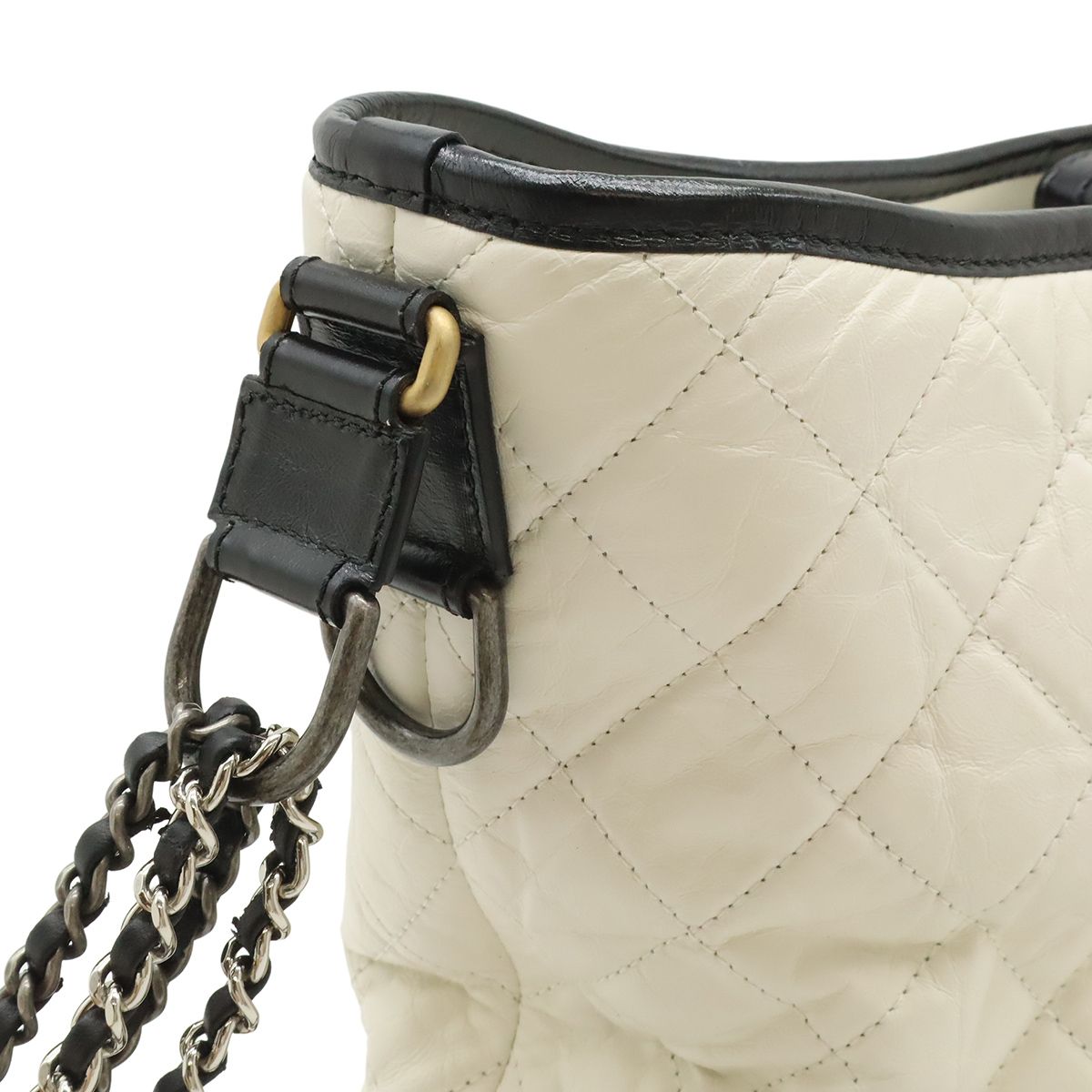 Chanel Gabrielle de Chanel Large Hobo Chain Shoulder Bag Calfskin Bicolor — view 4