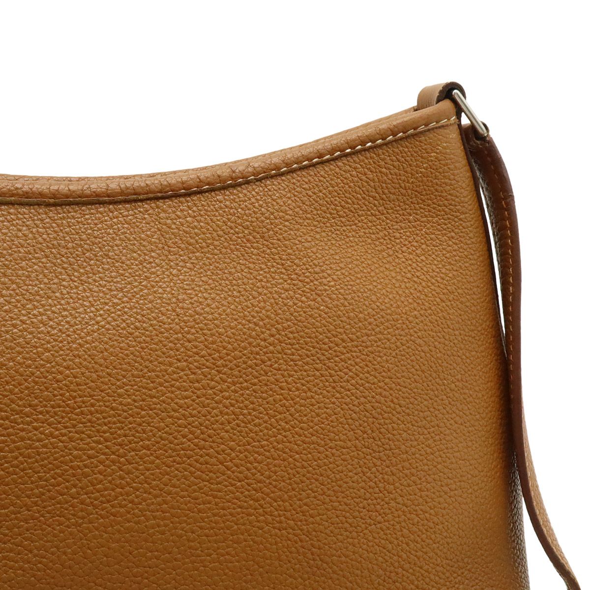 Hermes Berline PM Shoulder Bag Veau Epsom Brown Silver — view 8