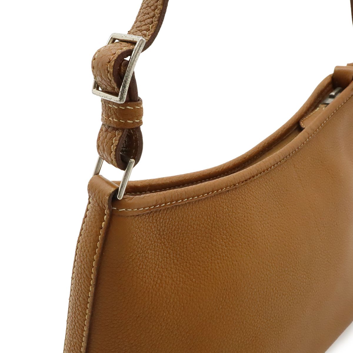 Hermes Berline PM Shoulder Bag Veau Epsom Brown Silver — view 4