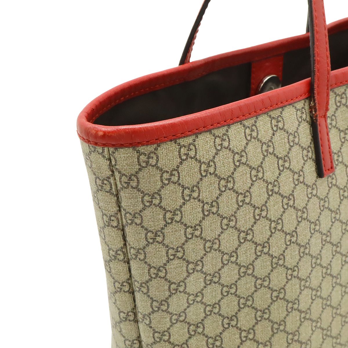 Gucci Micro GG Children's Line Tote Mini Handbag Leather Beige — view 7