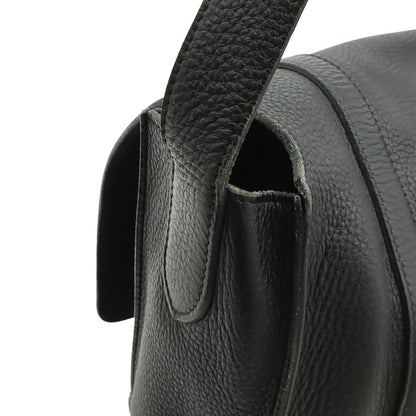 Hermes Steve Besace 35 Shoulder Bag Crossbody Taurillon Clemence Leather Black — view 4