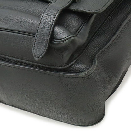 Hermes Steve Besace 35 Shoulder Bag Crossbody Taurillon Clemence Leather Black — view 3