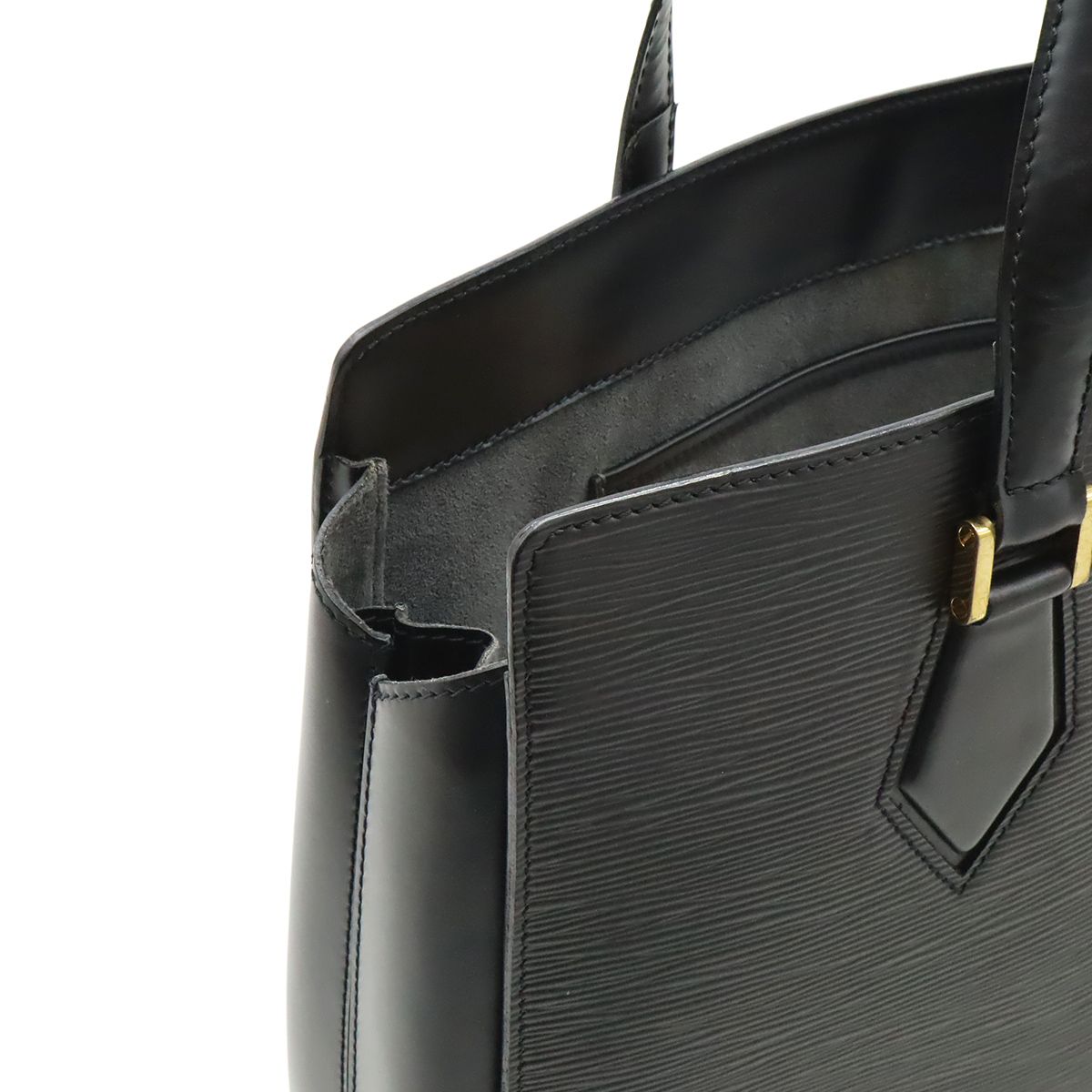 Louis Vuitton Epi Duplex Tote Bag Shoulder Noir Black — view 7