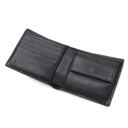 Gucci Animalier Metal Bee Bifold Wallet Leather Black Gold — view 4