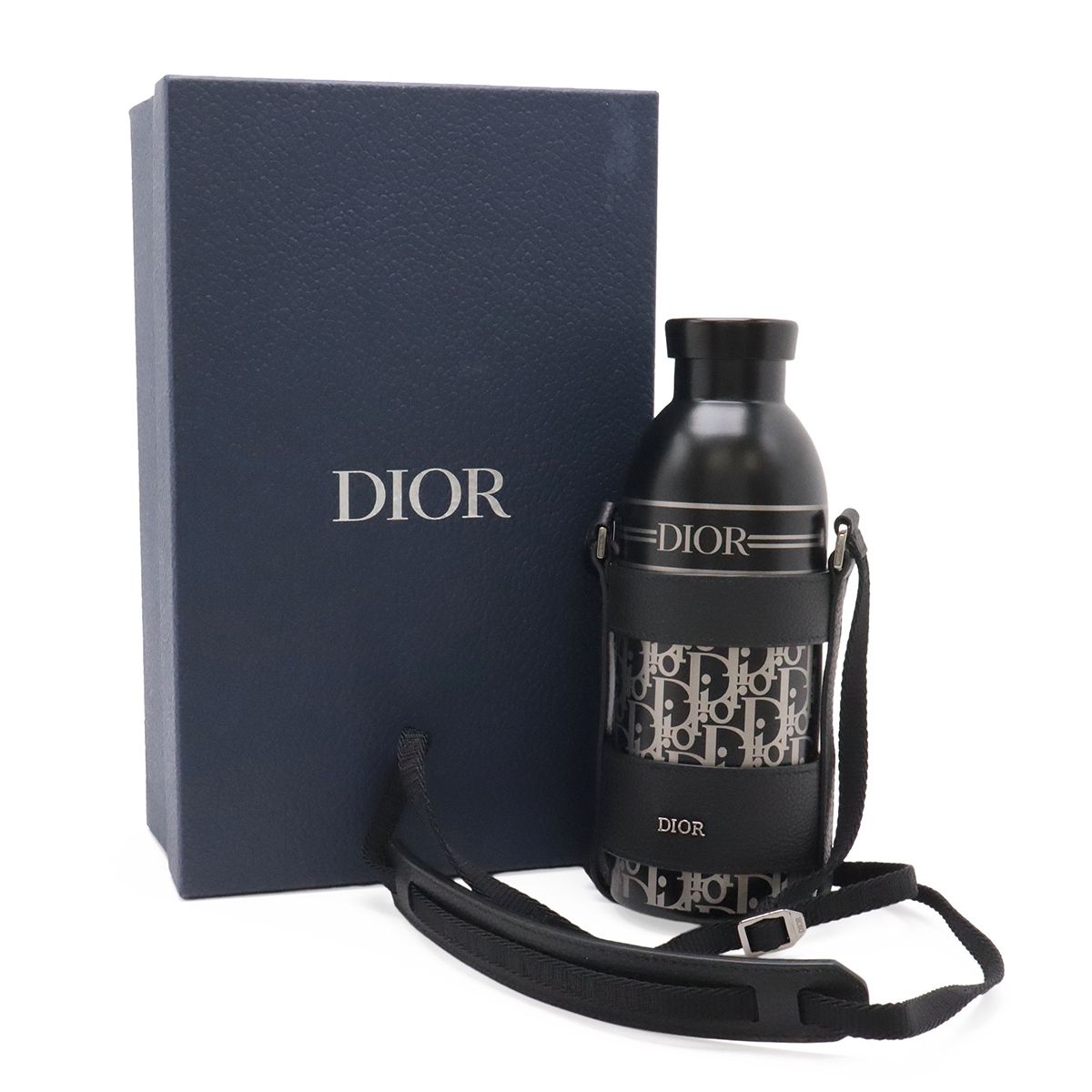 Dior Oblique Strap Bottle Water Stainless Steel Tumbler with Holder — view 8