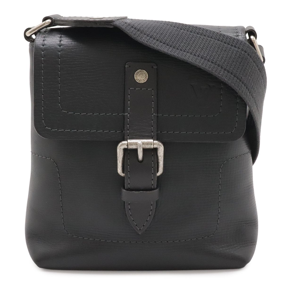 Louis Vuitton Utah Yuma Shoulder Bag Pochette Crossbody Leather Basalt Dark Gray
