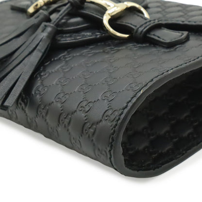 Gucci Micro Guccissima Emily Shoulder Bag Chain Pochette Fringe Tassel Leather — view 3