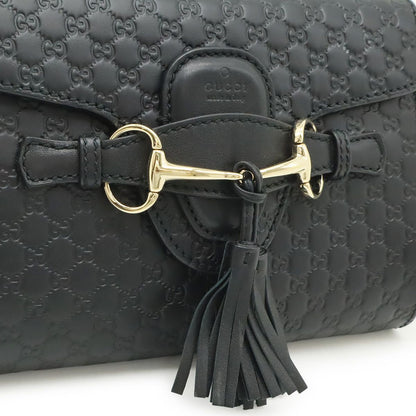 Gucci Micro Guccissima Emily Shoulder Bag Chain Pochette Fringe Tassel Leather — view 8