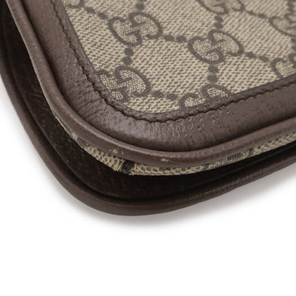 Gucci Blondie Interlocking GG Supreme Shoulder Pouch Bag Beige Brown Gold — view 3