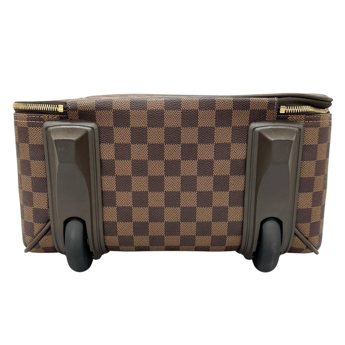 Louis Vuitton Pegase 45 Damier Ebene Leather Brown Bag Gold — view 3