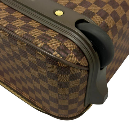Louis Vuitton Pegase 45 Damier Ebene Leather Brown Bag Gold — view 7