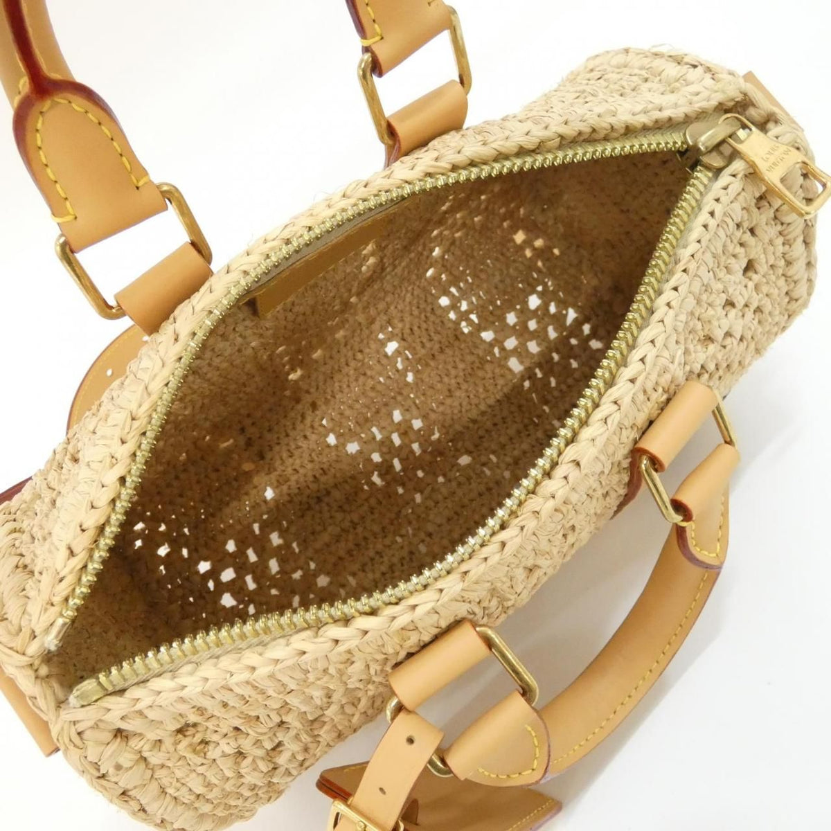 Louis Vuitton Damier Raffia Keepall Bandouliere 25 Boston Bag — view 6