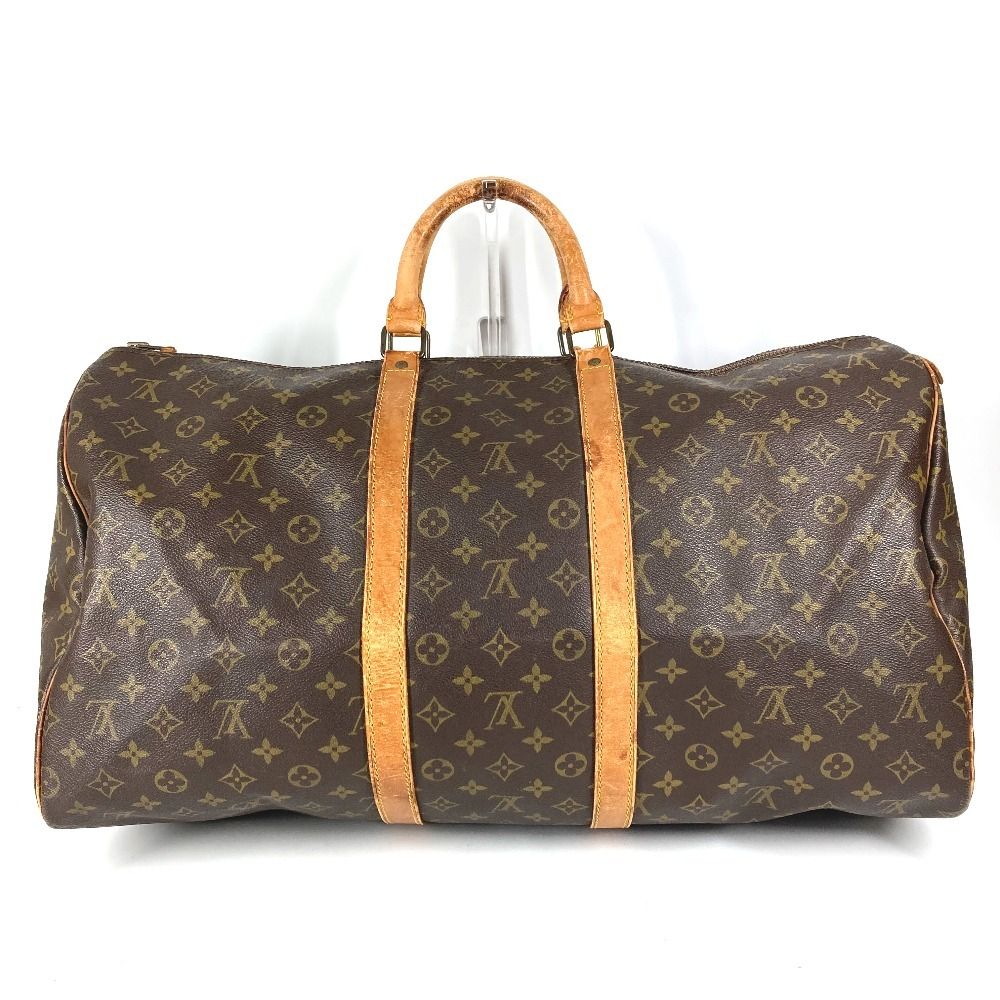 Louis Vuitton Boston Bag Keepall 55 Monogram Canvas Brown — view 2