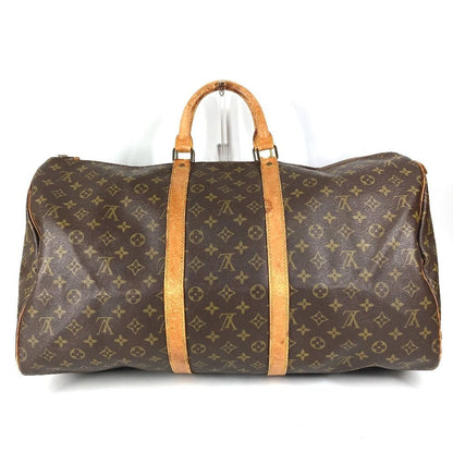 Louis Vuitton Boston Bag Keepall 55 Monogram Canvas Brown — view 2
