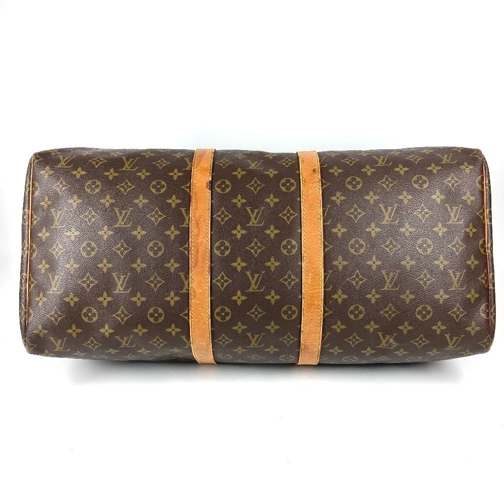 Louis Vuitton Boston Bag Keepall 55 Monogram Canvas Brown — view 5