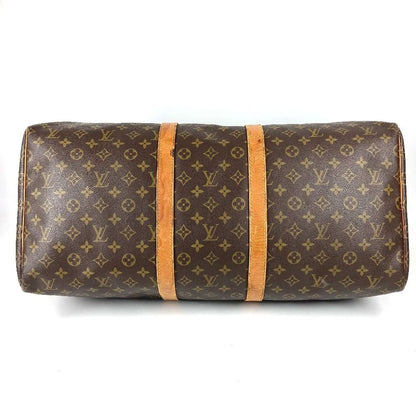 Louis Vuitton Boston Bag Keepall 55 Monogram Canvas Brown — view 5