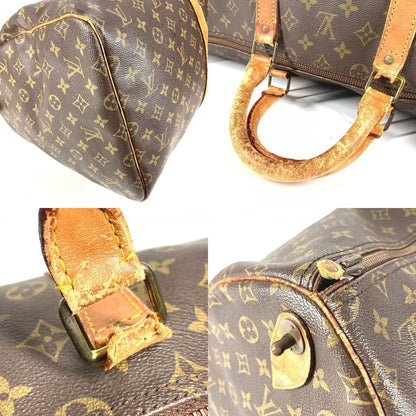 Louis Vuitton Boston Bag Keepall 55 Monogram Canvas Brown — view 7