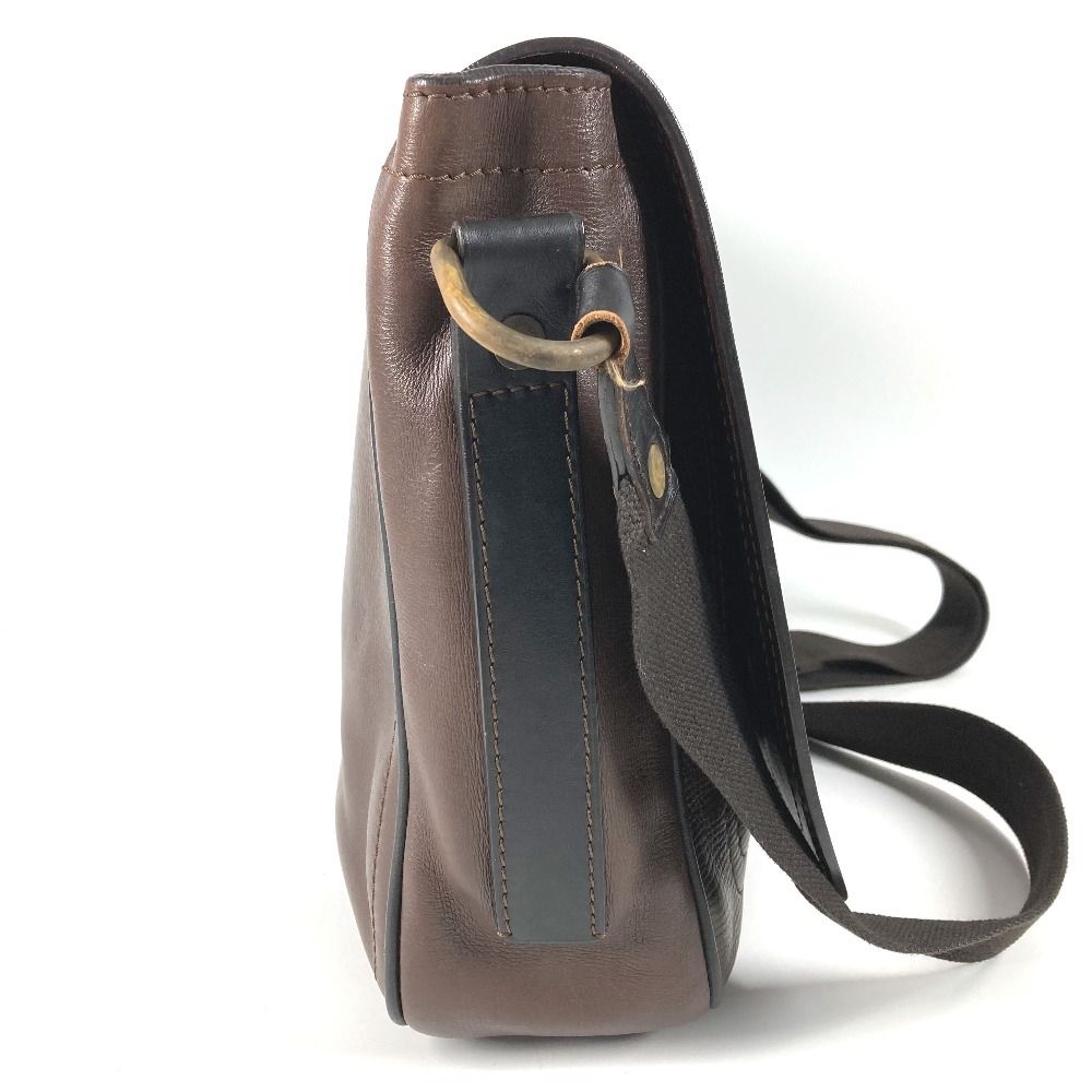 Louis Vuitton Shoulder Bag Omaha Utah Leather Cafe Brown — view 4