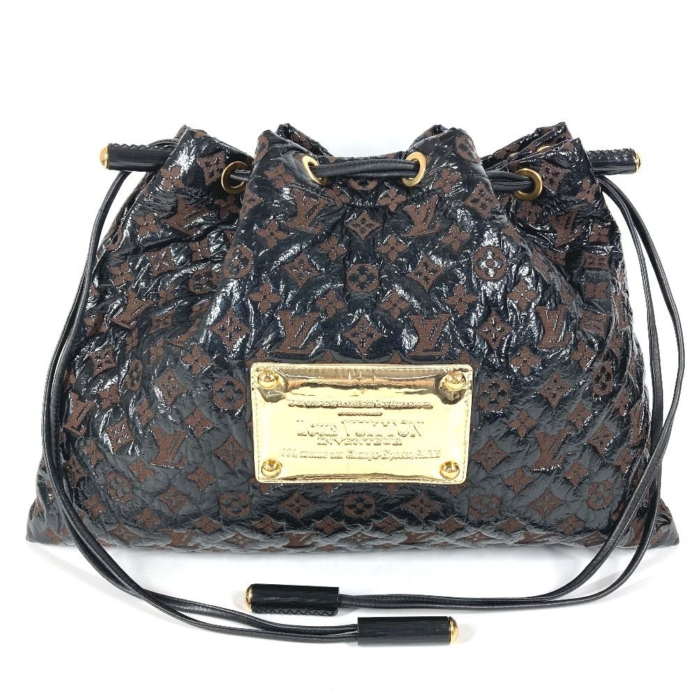 Louis Vuitton Shoulder Bag Squeegee Leather Brown
