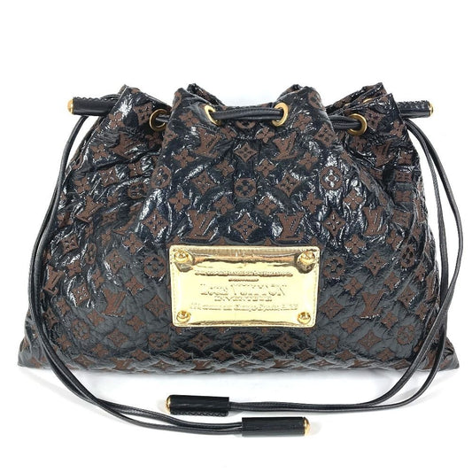 Louis Vuitton Shoulder Bag Squeegee Leather Brown