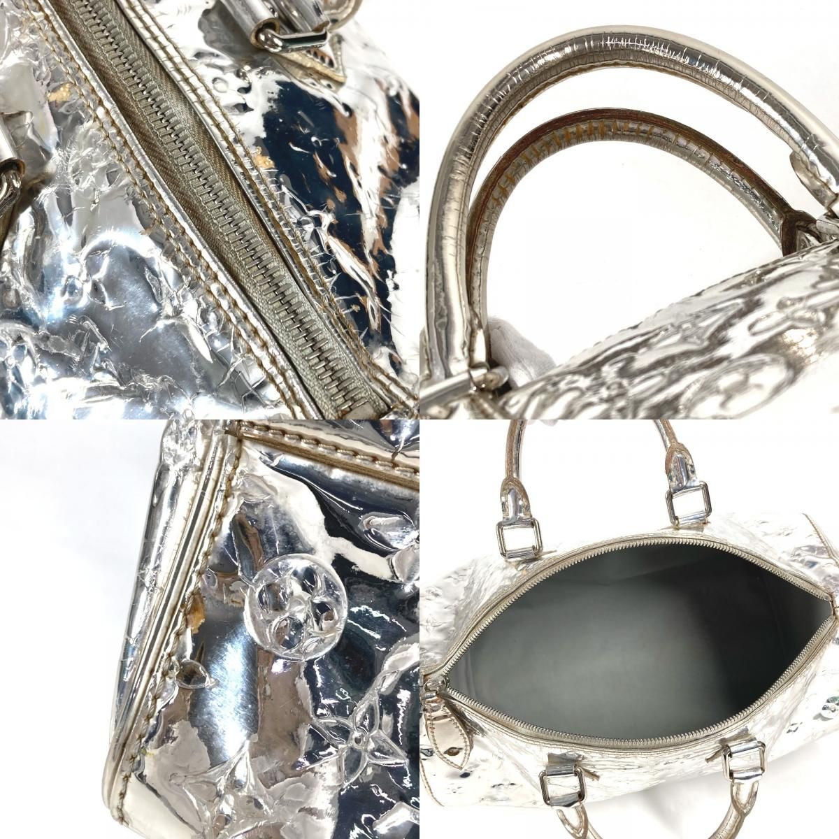 Louis Vuitton Handbag Speedy 35 Leather Argent — view 8