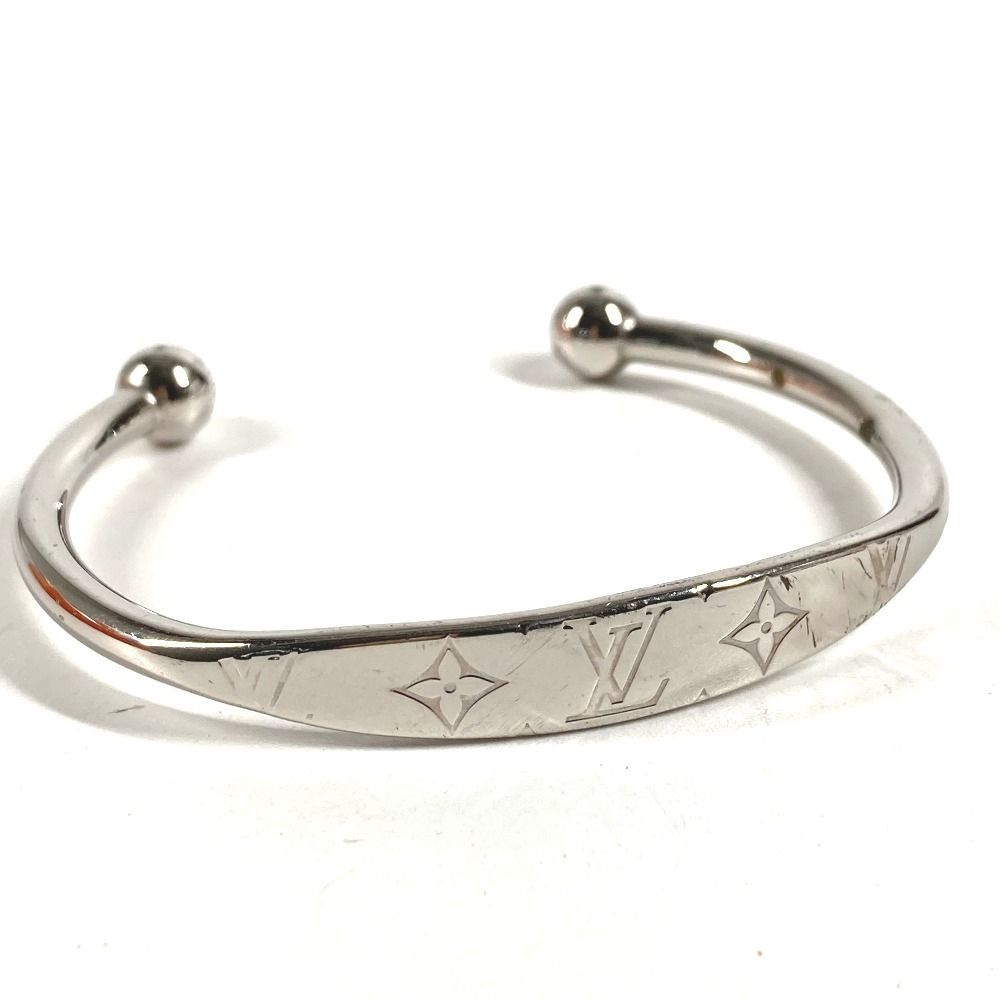 Louis Vuitton Bangle Jungkook Monogram Metal Silver Bracelet