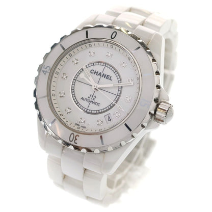 Chanel Diamond Ce SS At Ceramic Stainless Steel Automatic Watch White — view 4