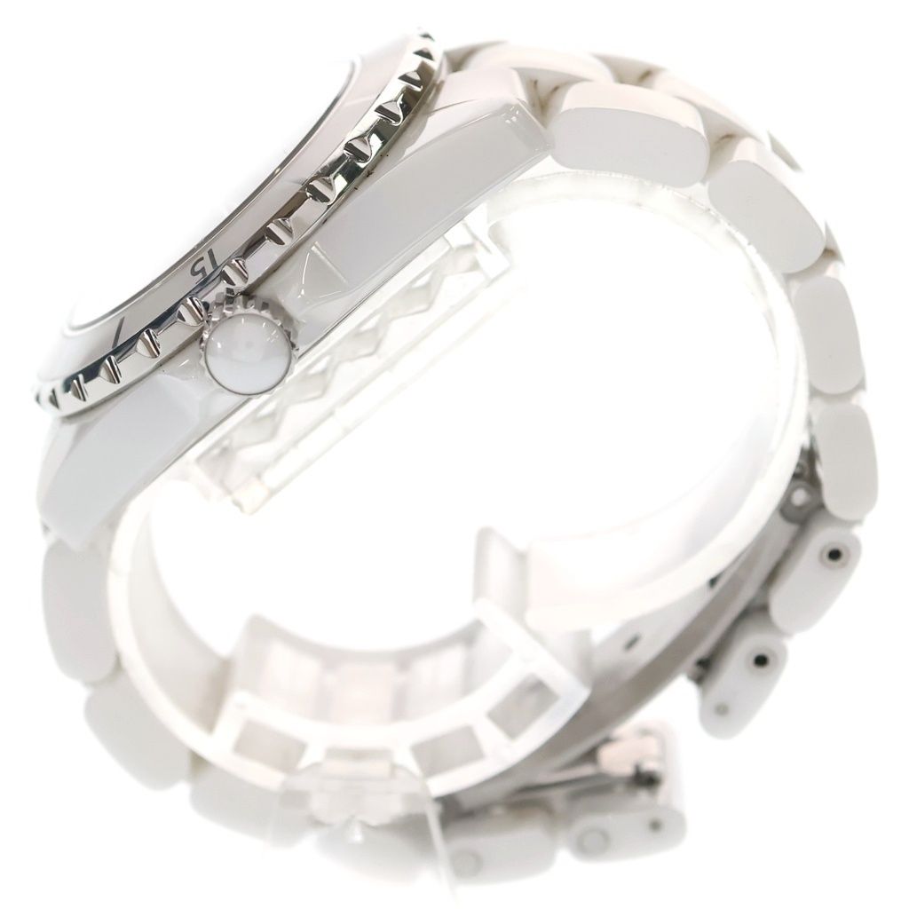 Chanel Diamond Ce SS At Ceramic Stainless Steel Automatic Watch White — view 3