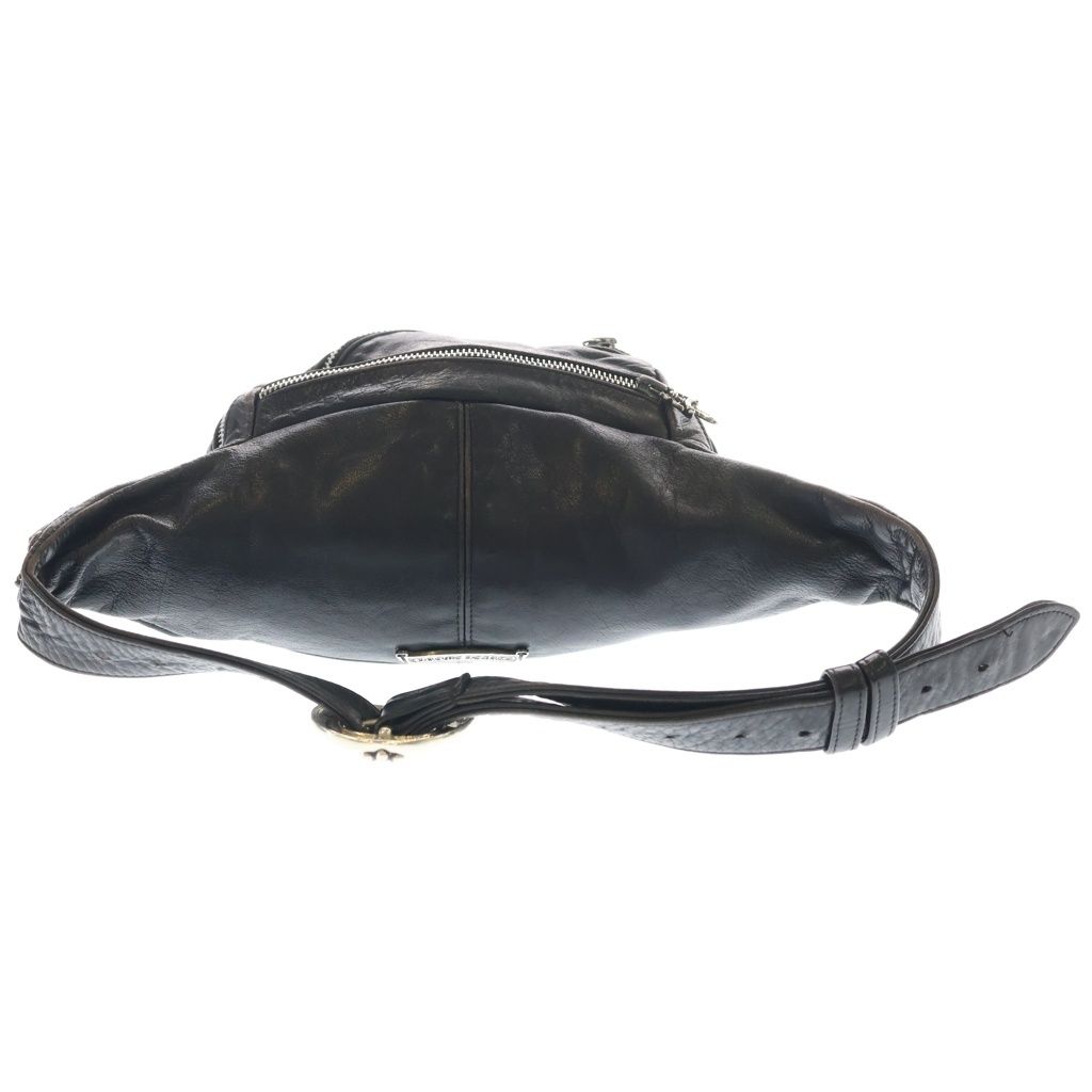 Chrome Hearts 1 Snat Pack Daga Zip Gunslinger Belt Leather Waist Bag Black — view 2