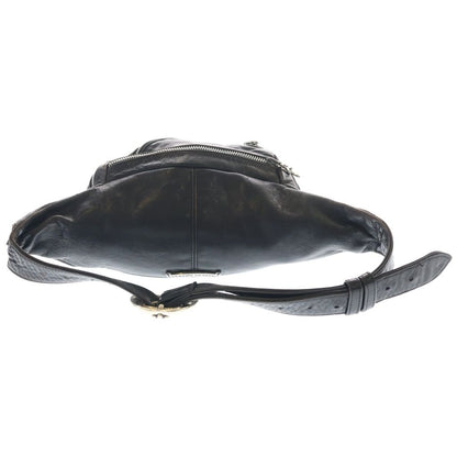 Chrome Hearts 1 Snat Pack Daga Zip Gunslinger Belt Leather Waist Bag Black — view 2