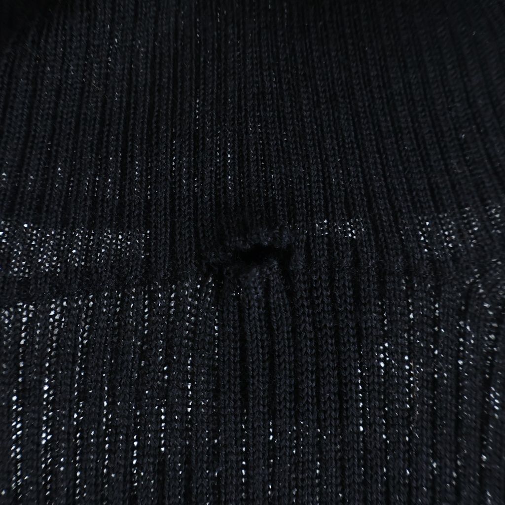 Louis Vuitton Long Sleeved Wool Knit Sweater Long Sleeve Black — view 5