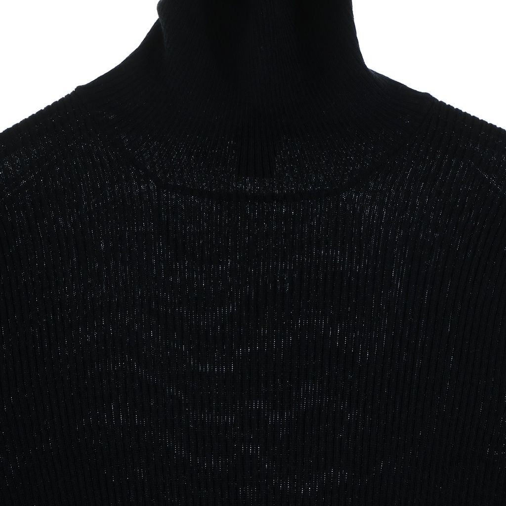 Louis Vuitton Long Sleeved Wool Knit Sweater Long Sleeve Black — view 3