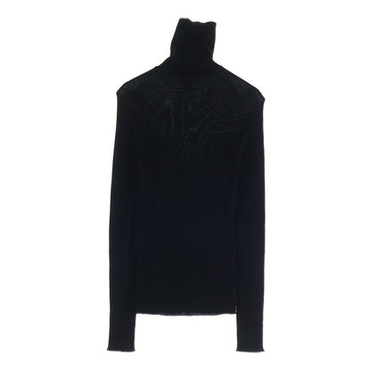 Louis Vuitton Long Sleeved Wool Knit Sweater Long Sleeve Black — view 2