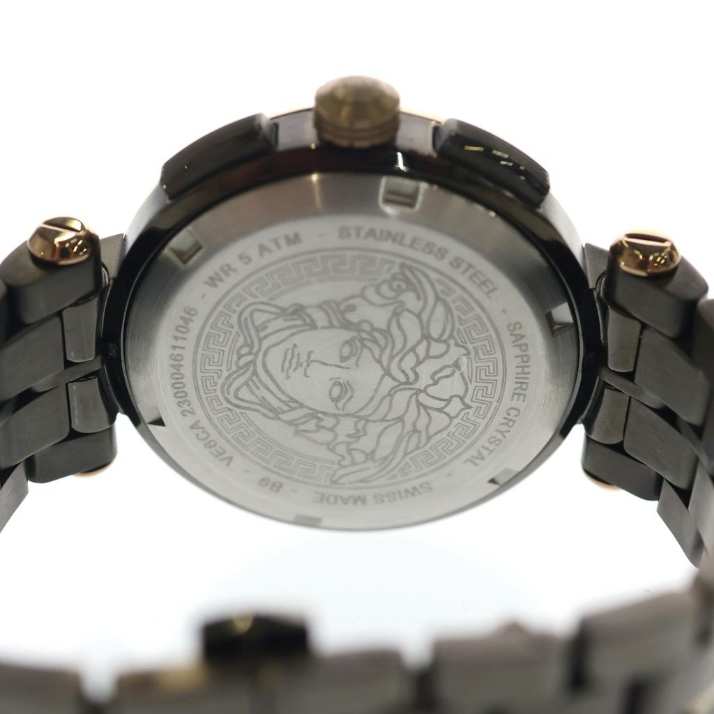 Versace Aion Chrono Gent Quartz Black Dial 45 Watch Gold — view 5