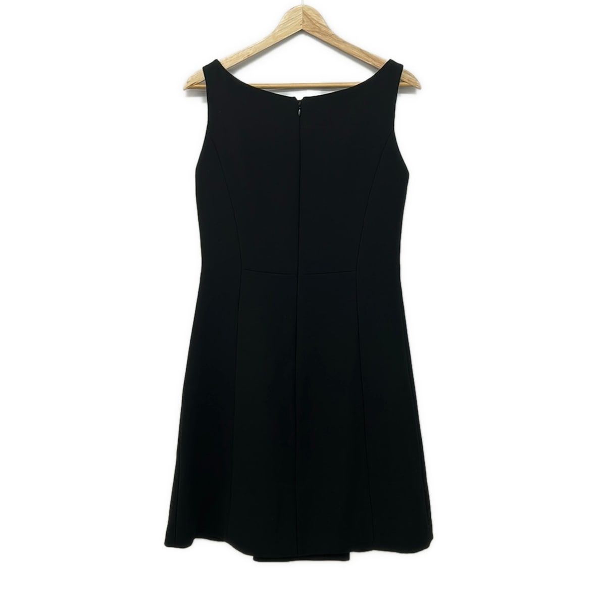 Prada Dress 40 M Black Sleeveless Knee Length Box Pleats — view 2