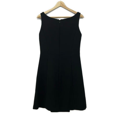 Prada Dress 40 M Black Sleeveless Knee Length Box Pleats — view 2