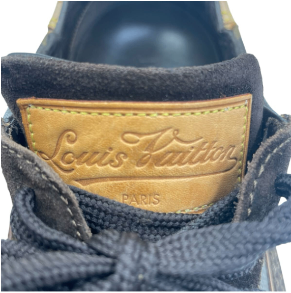Louis Vuitton Sneakers Monogram Leather Shoes Brown — view 5